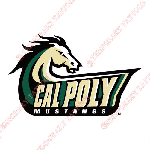 Cal Poly Mustangs Customize Temporary Tattoos Stickers NO.4051